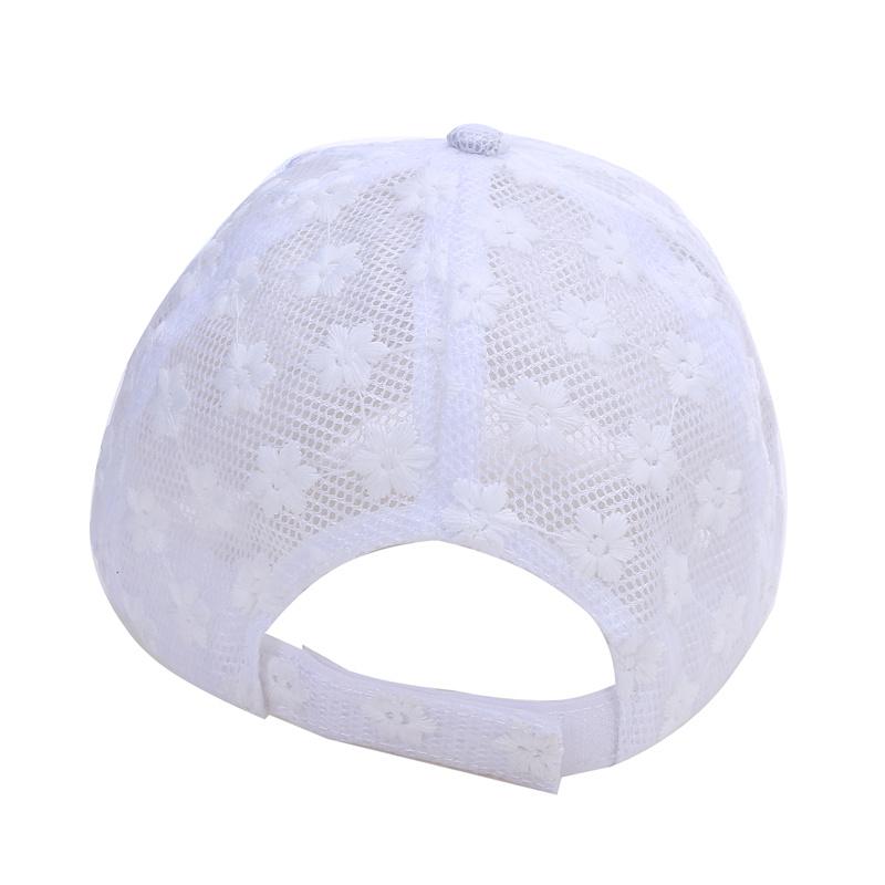 Letní krajkové květiny Prodyšná venkovní sportovní sluneční clona pro ženy muže Módní klobouk Nastavitelná baseballová čepice