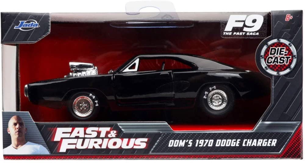 JADA TOYS Fast Furious 9 Dom Dodge Charger 1970 Black Charger 32215 1/32 & R/T F&F9 Dom's [Item]