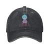 Ajul Sign Baseball Cap Vintage Distressed Denim Washed Music Sun Cap Unisex Style Outdoor Activities Adjustable Hats Cap
