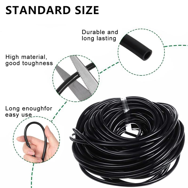 Garden Watering Hose 4/7Mm Hose Micro Drip Irrigation Water Tubing With Hole Puncher Greenhouse Bonsai Plant Drip Pipe