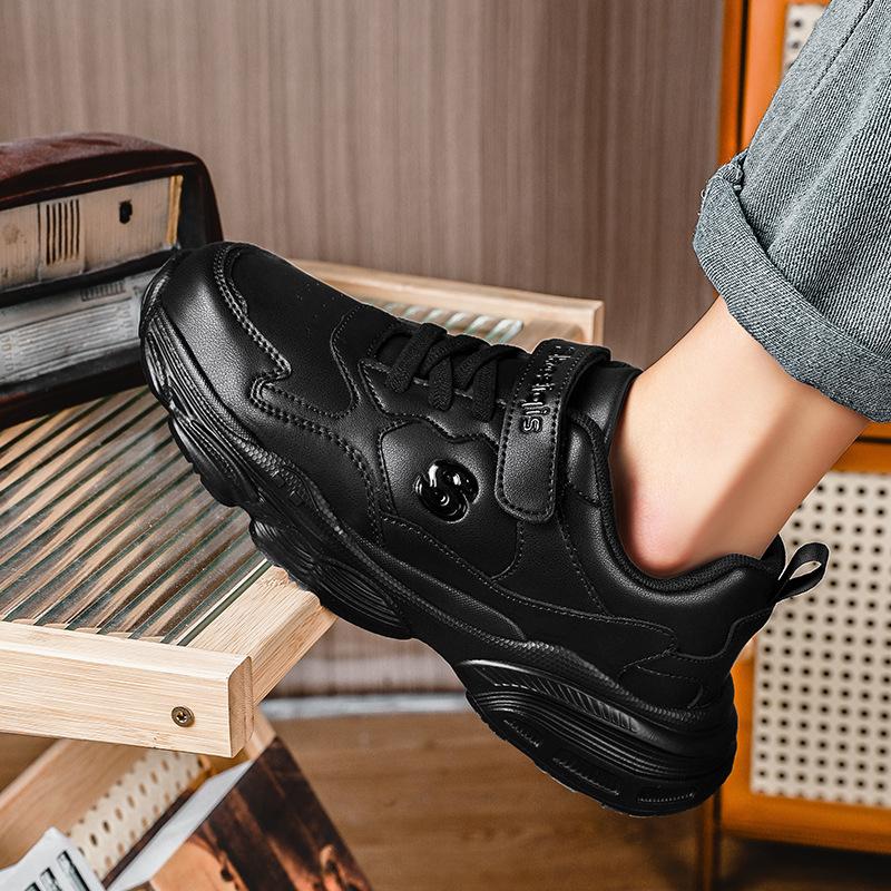 2025 Spring New Middle-aged and Older Children's Running Shoes, Children's Little White Shoes, Boys' Breathable Mesh Shoes, Black Sneakers, Girls' Sh