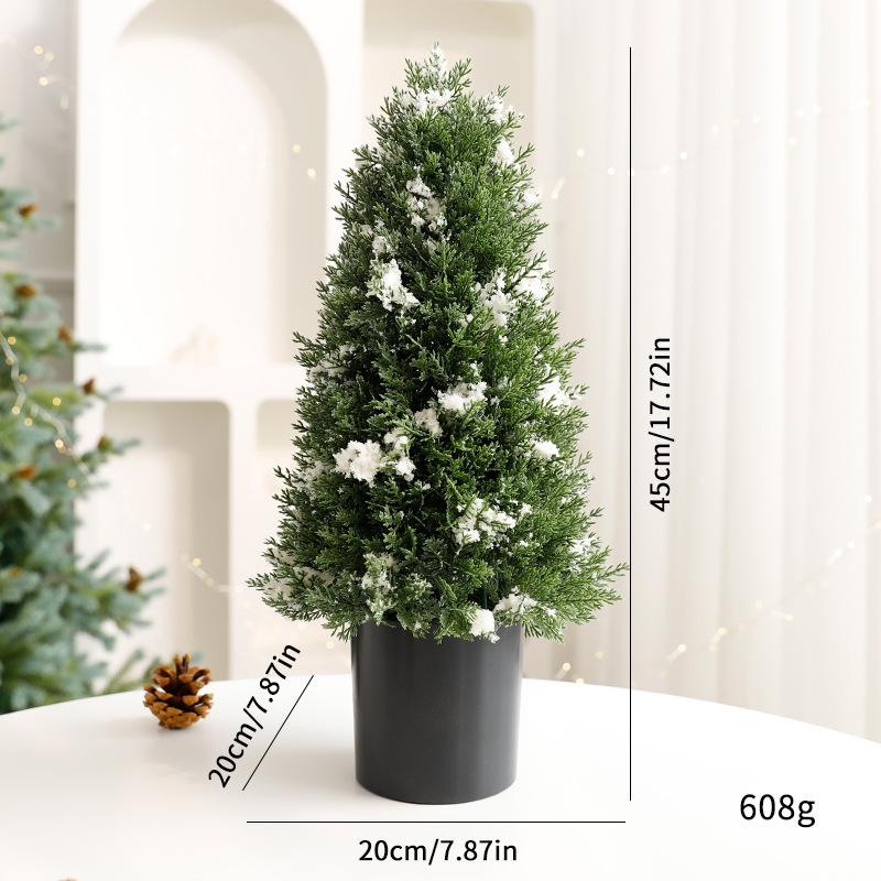 Neuer Weihnachtsbaum Tischschmuck Weihnachtsszene Baum Rote Früchte Plastiktopf Weihnachtsbaumschmuck Schmuck