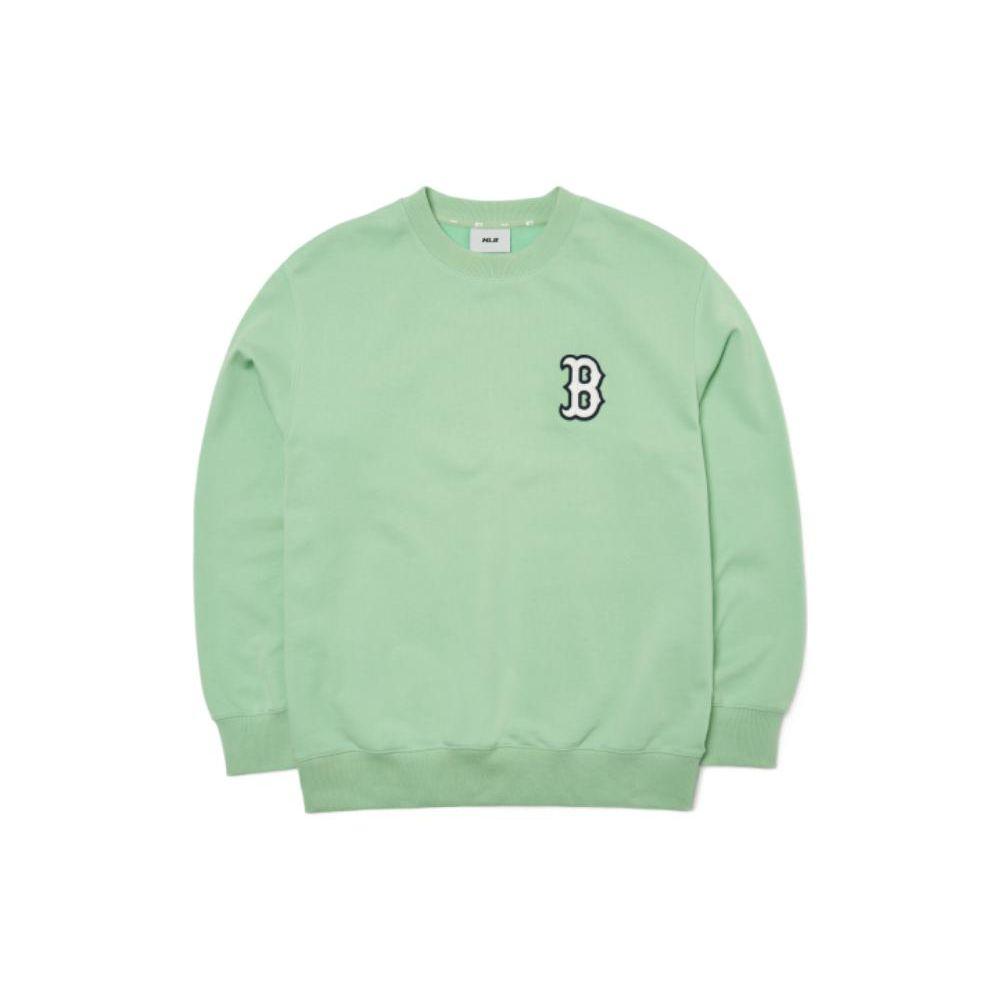 MLB Basic Logo Boston Red Sox Rundhals-Sweatshirt Unisex-Sweatshirt Grün 3AMTB0221-43KAL XL white