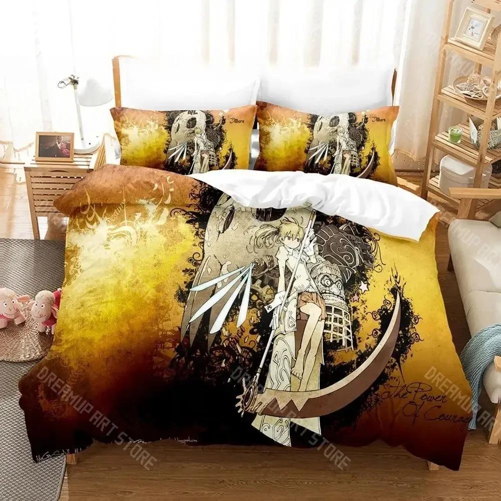 3D Print Soul Eater Bedding Set Single Twin Full Queen King Size Bed Set Adult Kid Bedroom Duvet cover Sets Home Textiles