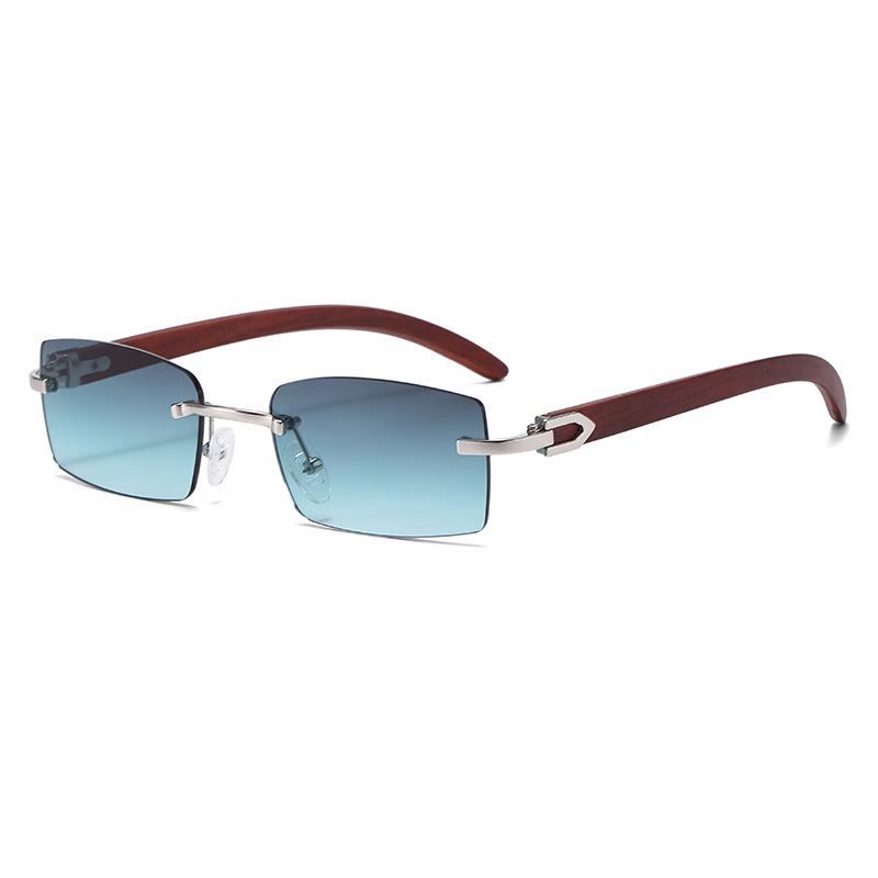 

Men s Ultra-Clear Rimless Sunglasses with Ocean Lens & Diamond Cut Edge - Trendy Fashion 7533