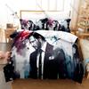 Moody Black Gold John Wick Character Print Duvet Cover + 2 Pillowcases Twin Full Queen King Movie Bedding Set