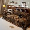 Dicke Vintage Chenille Leopardenmuster Sofabezug Vollabdeckung Couchpolster Decke