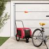 VidaXL Pet Bike Trailer Red and Black 94020