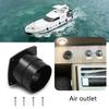 Air Outlet Boat Vent Louvered Grille Hose Vent with Mounting Screws Universal Marine Replacement Air Hose Thru Vent