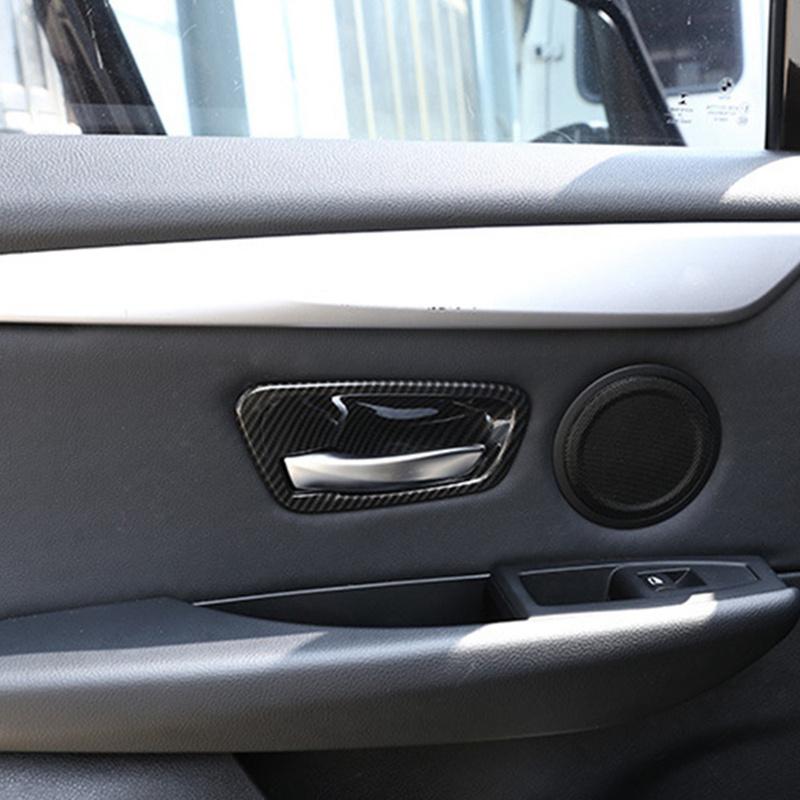 Carbon Fiber Car Interior Door Bowl Cover Trim For-BMW 2 Series Gran Tourer F45 F46 218I 2014-2018