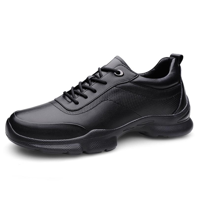 Fashion Luxury Brand Genuine Leather Men's Casual Trainers Non Slip Outdoor Casual Shoes Man Classic New Handmade Leisure Walk Sneakers