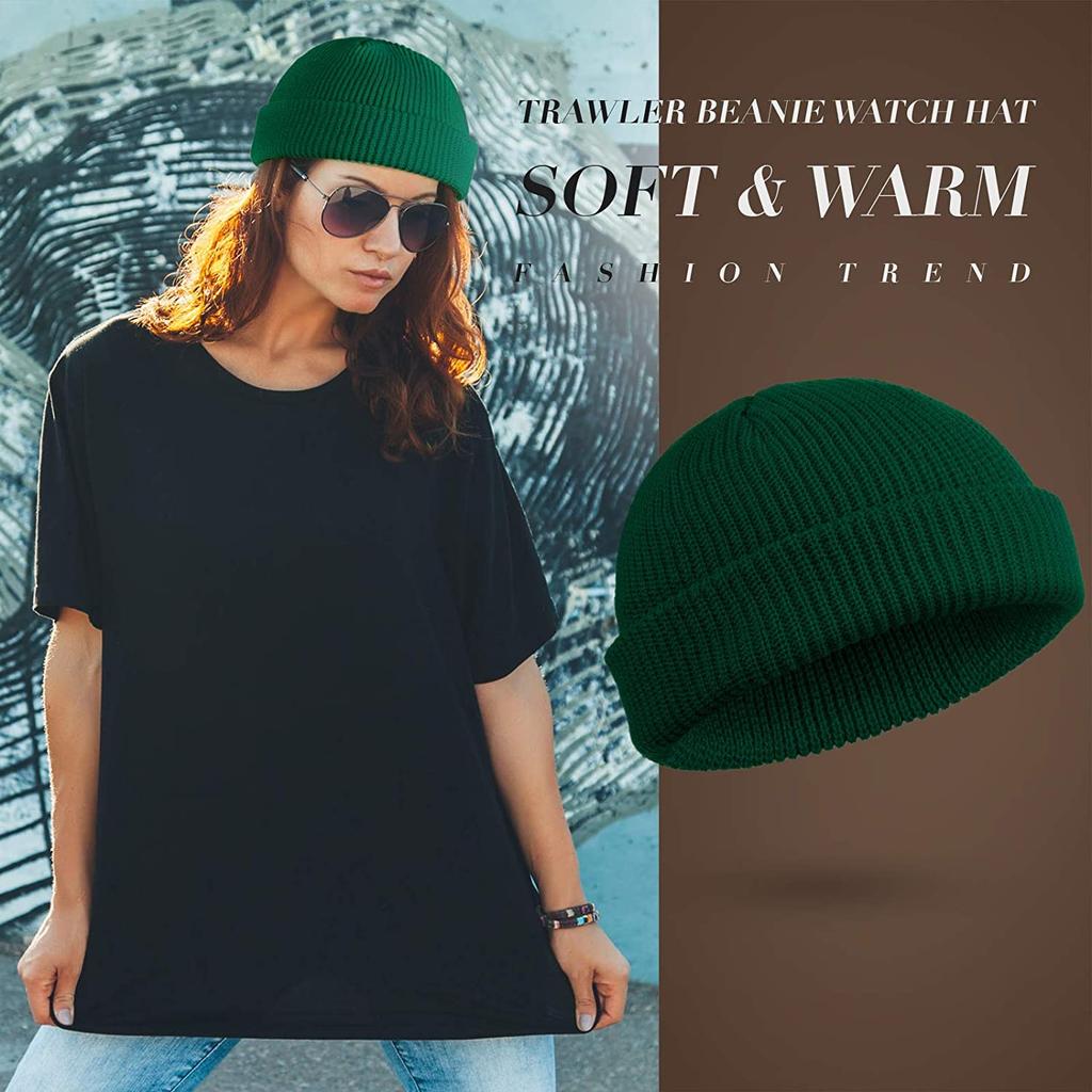 2020Fashion Hip Hop Beanie Strickmütze Männer Skullcap Frauen Winter Warm Brimless Baggy Melon Cap Manschette Docker Fisherman Beanies Hüte