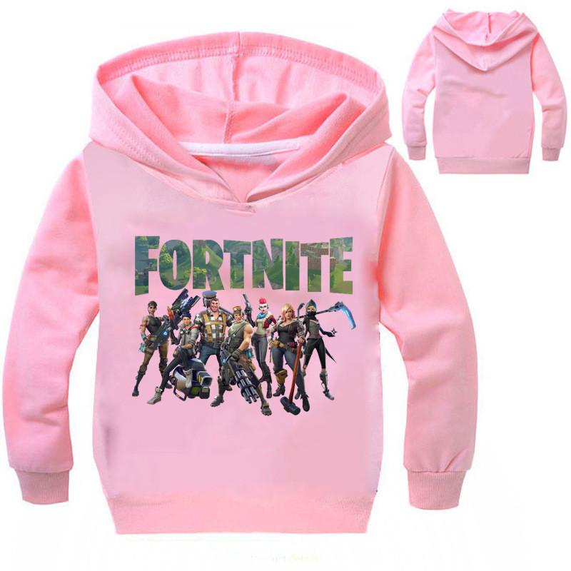 Fortnite Kids Hoodie Boys Girls Jumper Sweatshirt Pullover Jumpsuit With Comfortable Cotton Blend Fabric