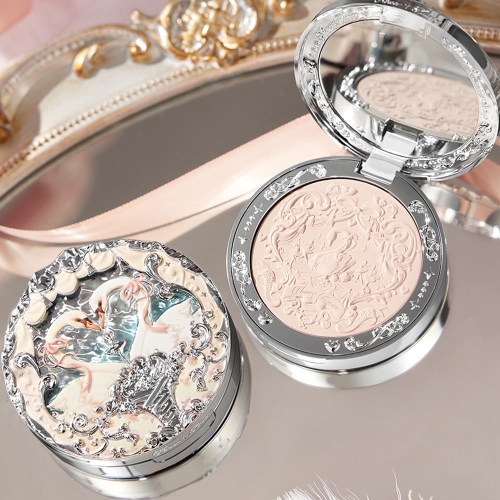 Flower Knows Swan Ballet Series Blush Compact (03 Silky Ribbon)