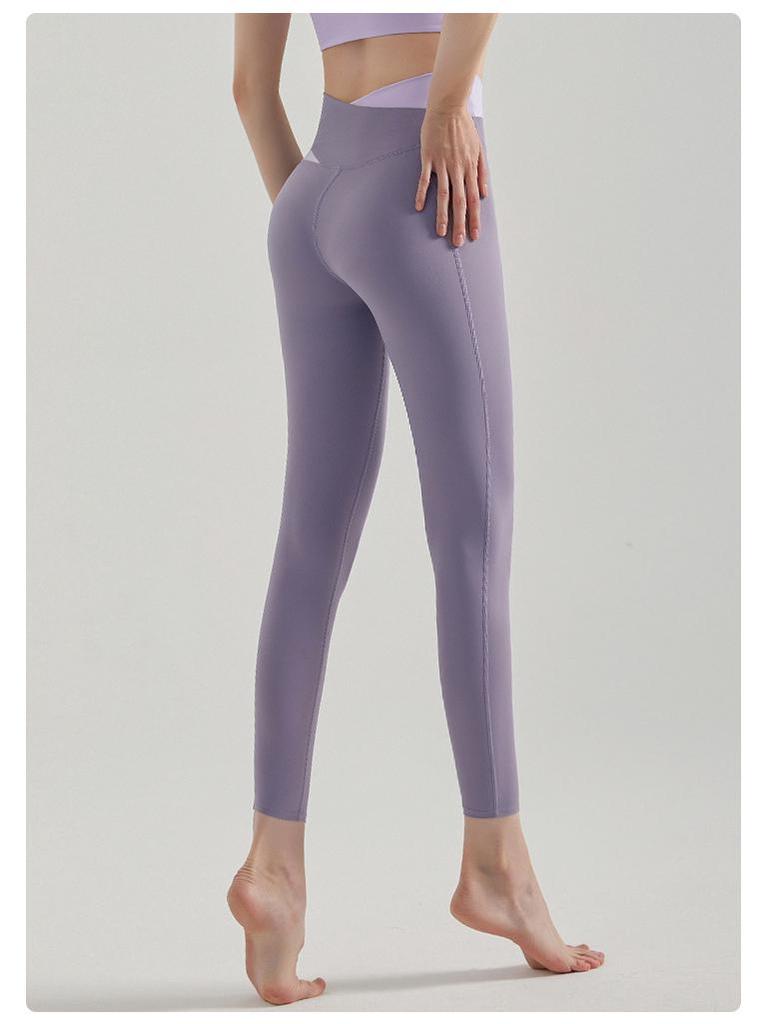 High-Impact Women's Color-block Yoga Set: Shockproof Sports Bra & Vest