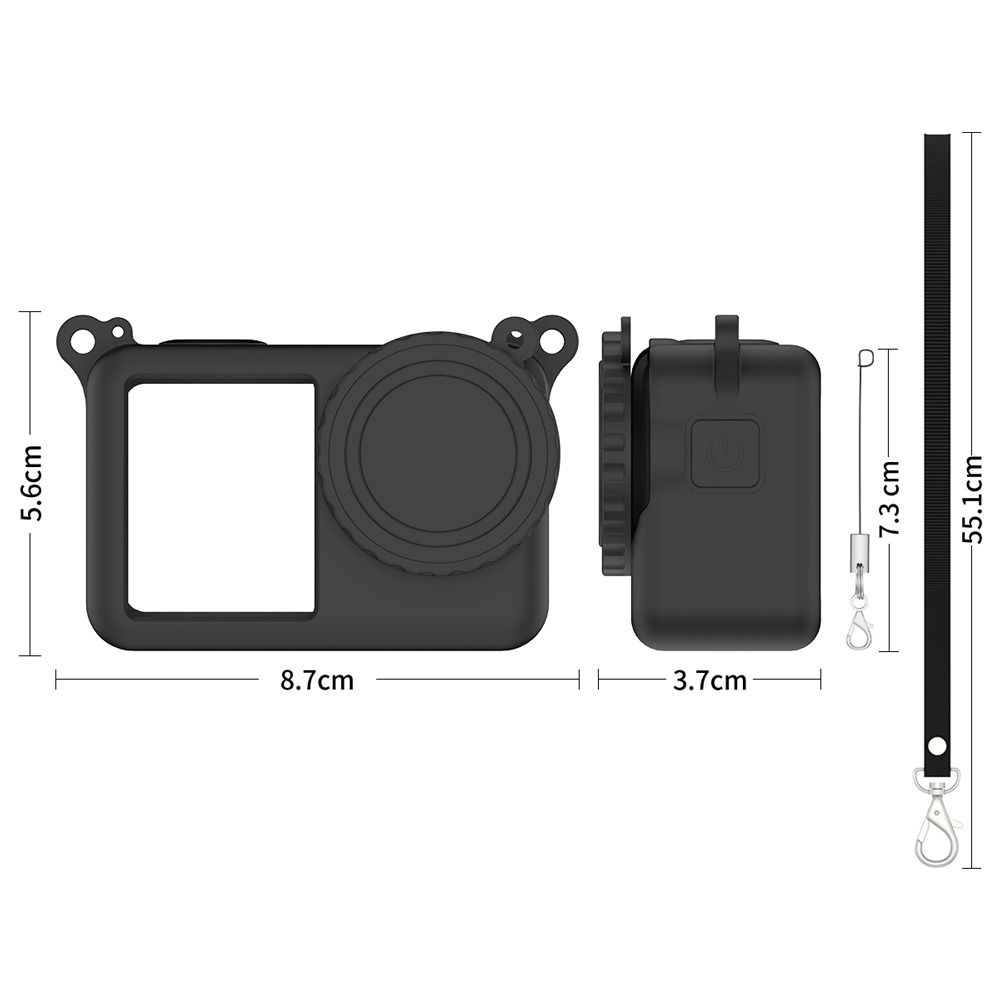 Anti-Scratch Protective Case Silicone Lens Cap for DJI Osmo Action 6 Action Camera Accessories