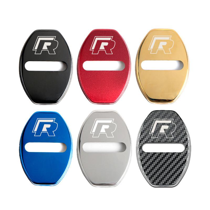 

2026 Hot For VW VOLKSWAGEN Door Lock Cover Emblems Case For Volkswagen Passat Golf Jetta Bora Polo Sagitar Tiguan Accessories Silver