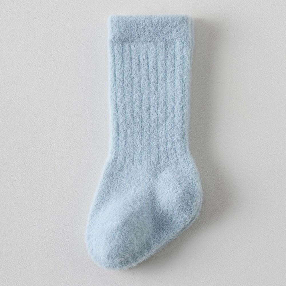 

Solid Color Plush Baby Socks Velvet Terry Knitted Socks New Infant Floor Socks for Cold Season S