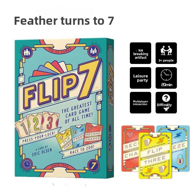 Flip7 Card Game For Party Gatherings With Educational And Interactive Features For Family And Friends