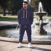 Winter Heavyweight Fleece Hoodie Loose Men's Casual Sports Workwear Trendy Set