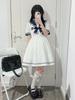 Japanese Sweet Student College Wind Navy JK Dress Women's Summer Lolita Princess Dress Adult Daily Light Lo