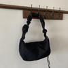 2023 Travel Pleated Crossbody Bags Solid Color Shoulder Bag for Women Trendy Bag