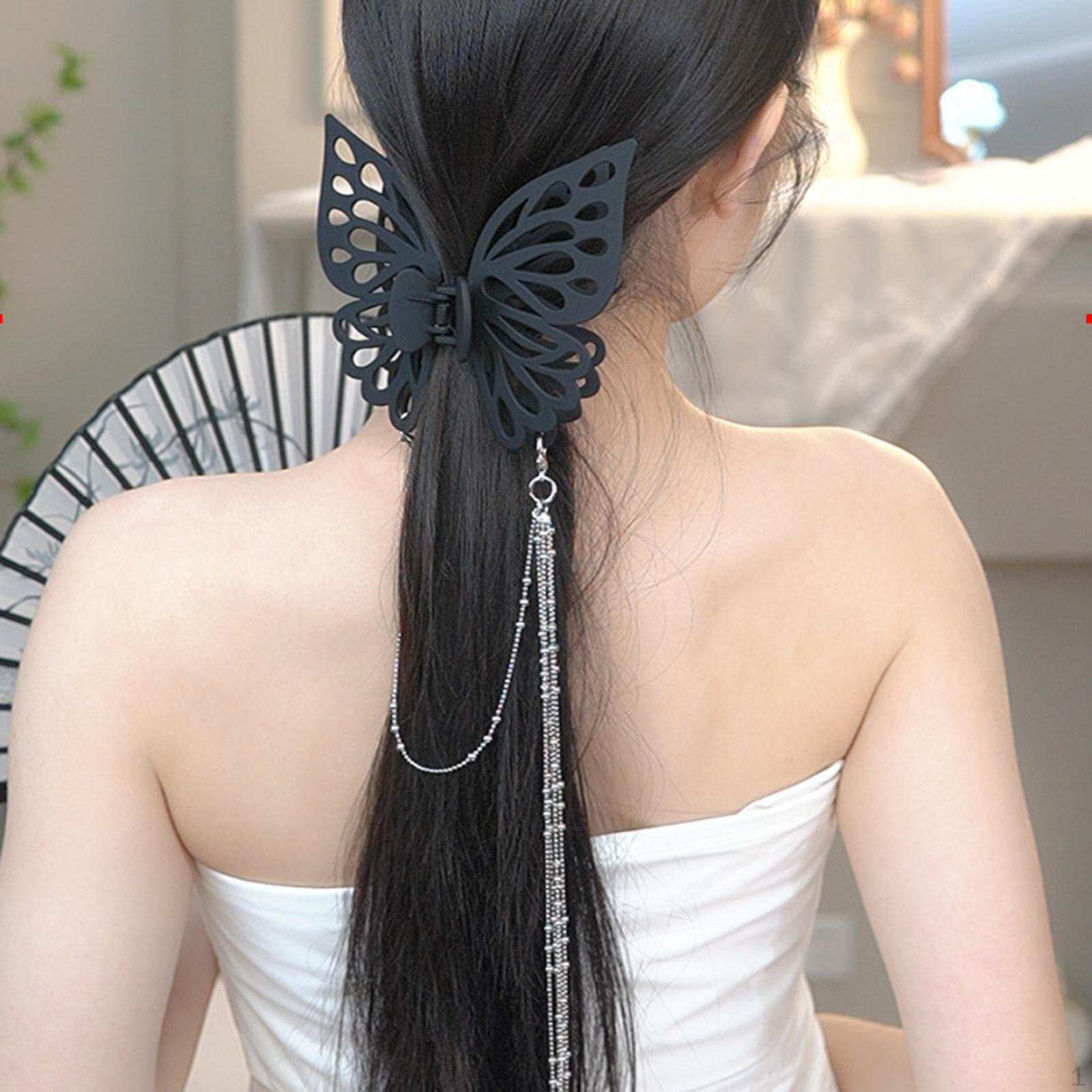 

Butterfly Design Hair Clips for Everyday Use And Events чёрный