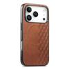 Case for iPhone 17 Pro Max - PC+Leather/PU, Brown
