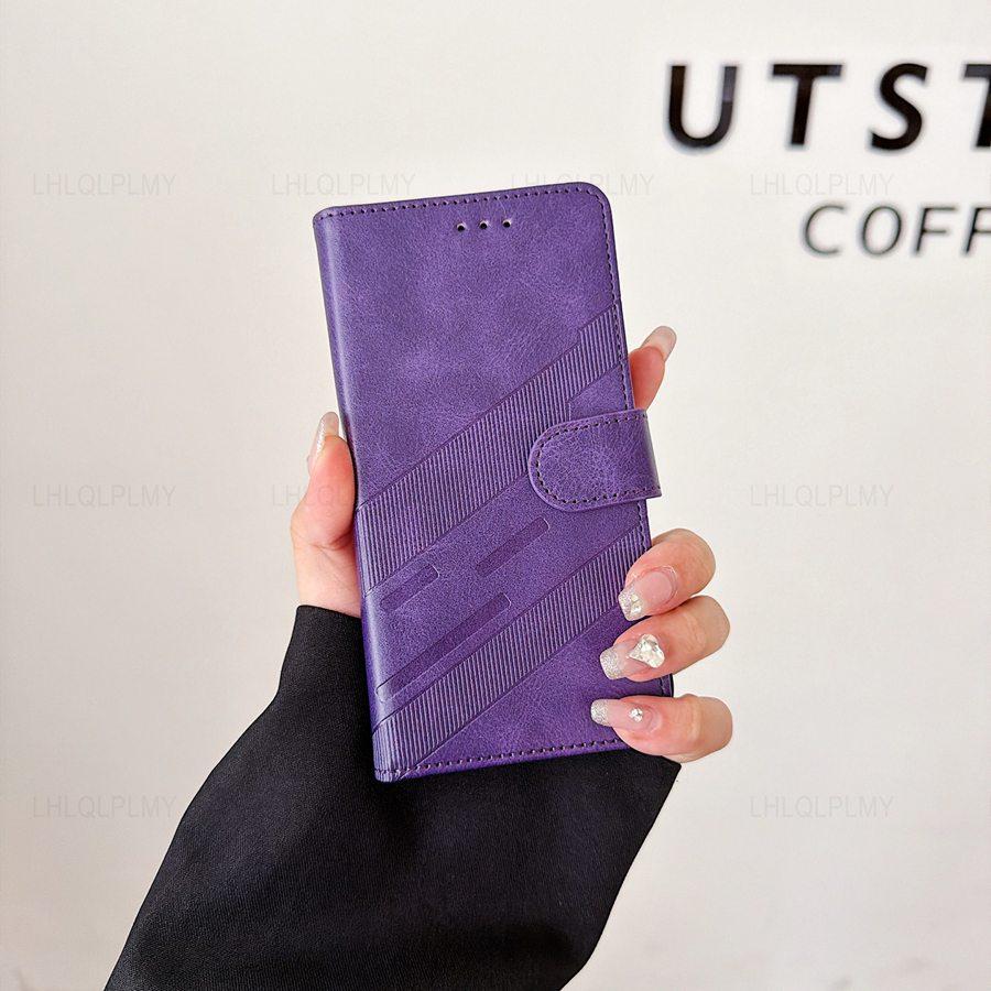 Retro Texture Leather Flip Case For Samsung Galaxy A36 A37 A26 A17 A15 A16 A05 A06 A07 A57 A35 A56 5G S22 S23 S24 S25 FE S26 Ultra Wallet Phone Cover