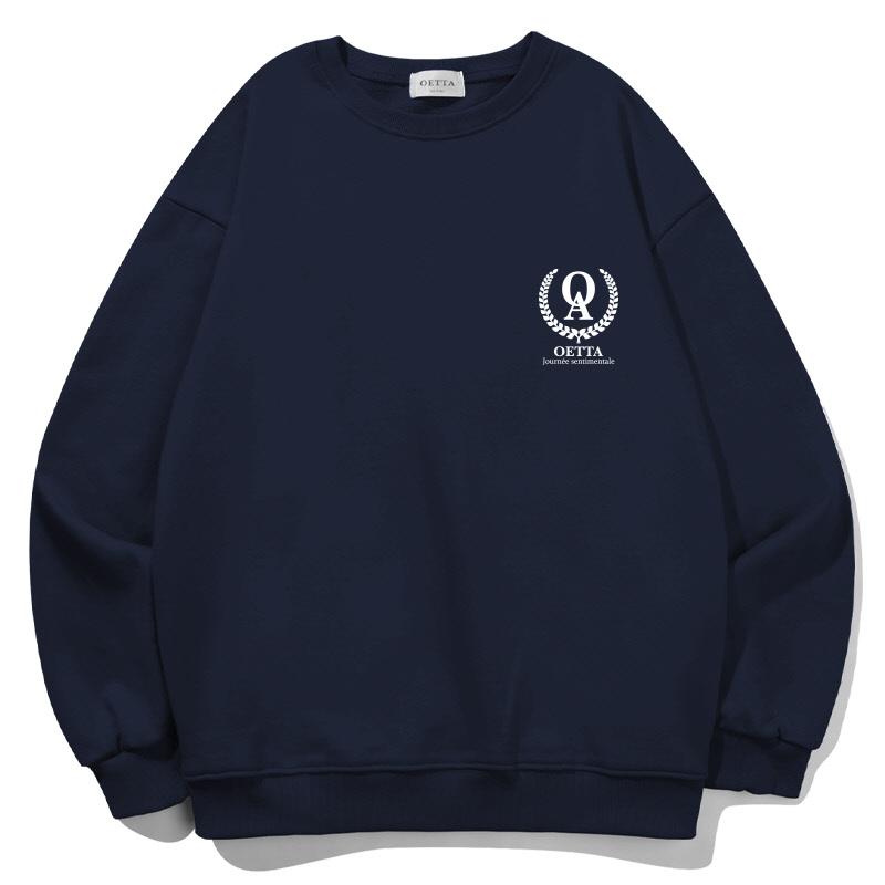 Толстовка Yda Оверсайз с маленьким логотипом_Ot3D011Nv Navy/Xl