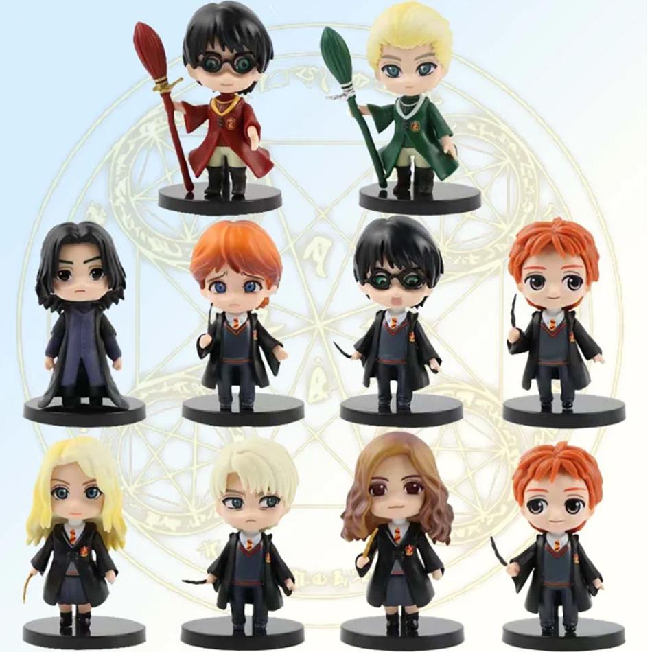 10Cm Original Q Posket Series Version Role Draco Malfoy Hermione Action Figure Anime Collectible Kids Doll