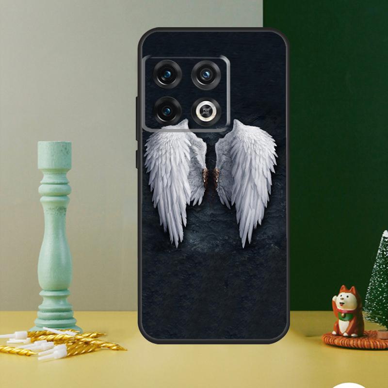 Angel Wings Heart Phone Case For OnePlus 13 12 11 9 10 Pro 13R 12R 8T 9RT 10T 10R Nord 4 CE 2 3 Lite N20 N30