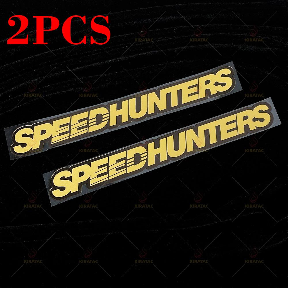Gold SPEEDHUNTERS Motorcycle Stickers Waterproof for Motorcycle Helmet Fuel Tank Fairing Scooter Bicycle Universal Vinyl Decals