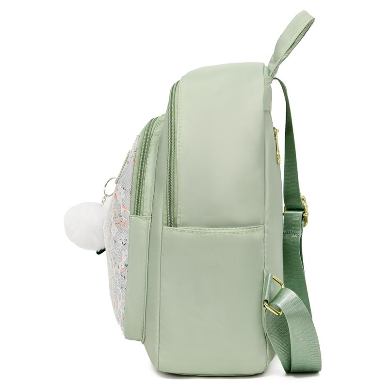Small Floral Backpack Women's Large Capacity Oxford Cloth Lightweight Backpack