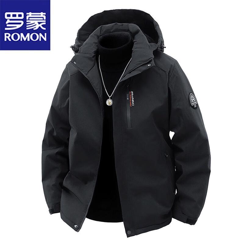 

Romon Men s Hooded Padded Winter Jacket 3XL
