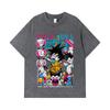275 GSM Washed T-shirts 100% Cotton Dragon Ball V32 Daima Print Unisex Heavy Cotton T Shirt