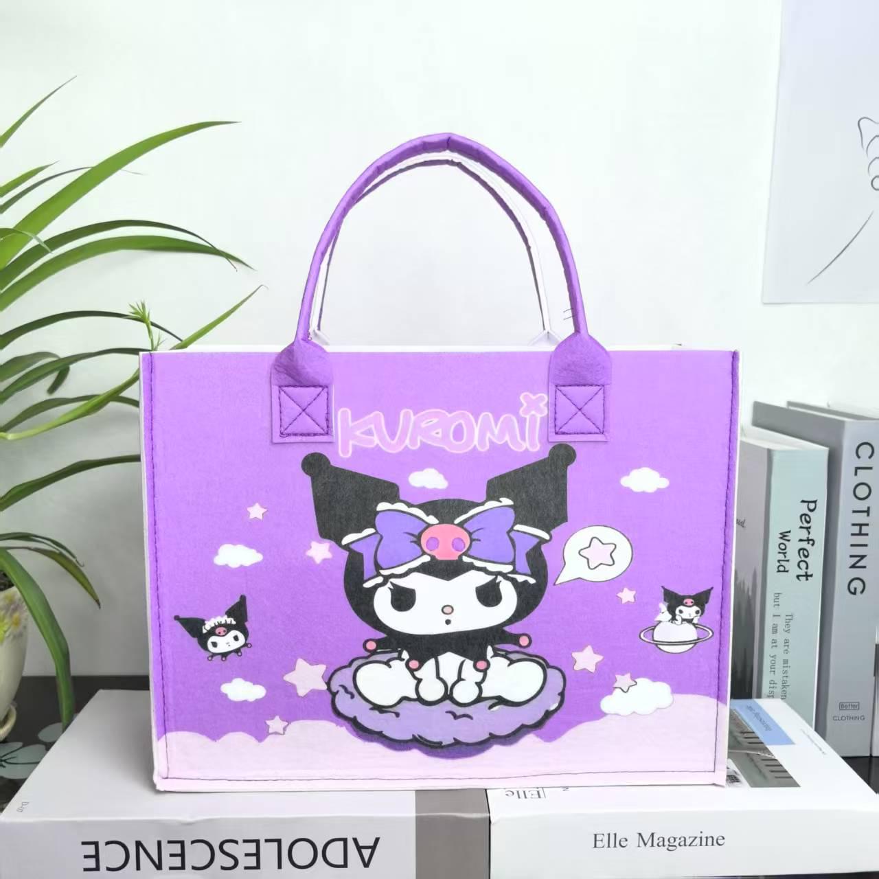 Sanrio Large Capacity Felt Tote Bag - 100-Day Celebration Gift