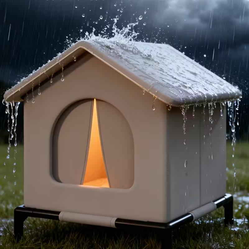 Warmes isoliertes Winterkatzenbett für Streunerkatzen und kleine Hunde Drei Größen verfügbar Langlebiges Wildkatzenheim Das perfekte Geschenk für Tierliebhaber