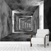 Carta da parati moderna 3D Spazio Oscuro Murale Corridoio Soggiorno Sfondo Interno Carta da parati Carte da parati Decorazione Casa
