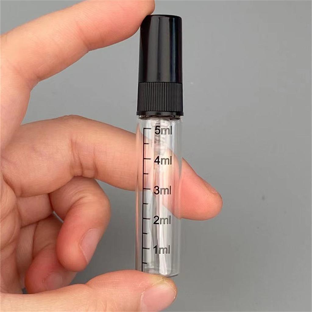 Mini Spray Atomizer Bottles 5/10ml Portable Empty Mist Perfume Bottles Refillable Travel Spray Bottles with Scale
