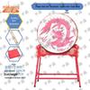 Chinese Red Dragon Dance Performance Drum
