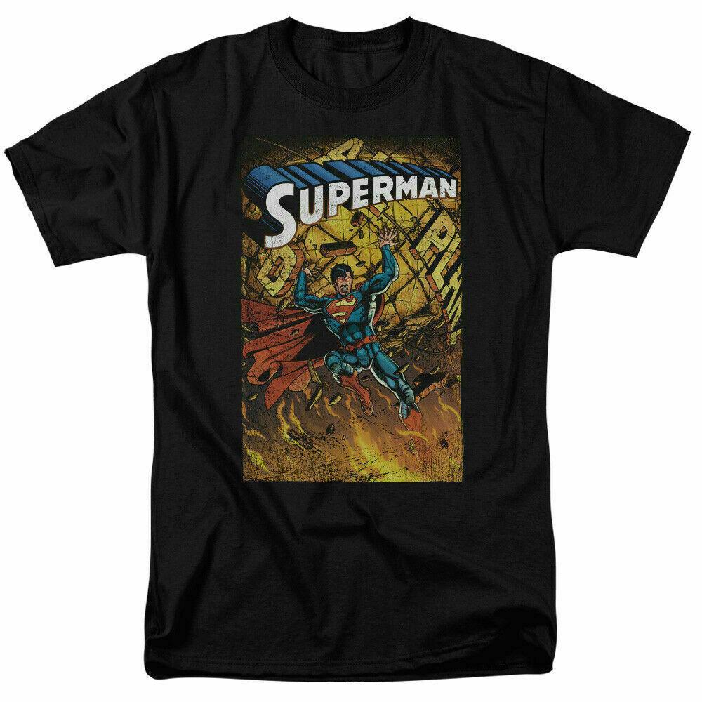 

26 Superman One T Shirt Licensed Comic Book Movie Tee Black Unisex T-Shirt M