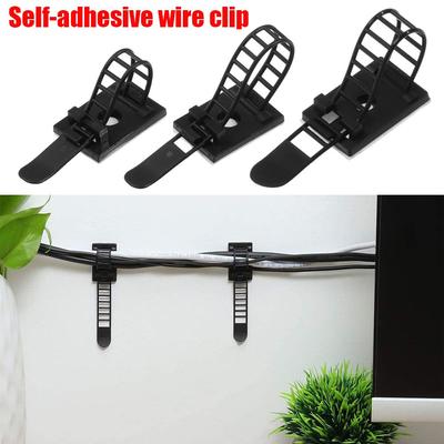 Equipment Supplies Table Desk Storage Cord Management Wire Holder Organizer Cable Tie Wire Tie Self-adhesive Cable Clips