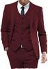 Men's Slim Fit Herringbone Three-Piece Suit for Business, Banquets, and Weddings