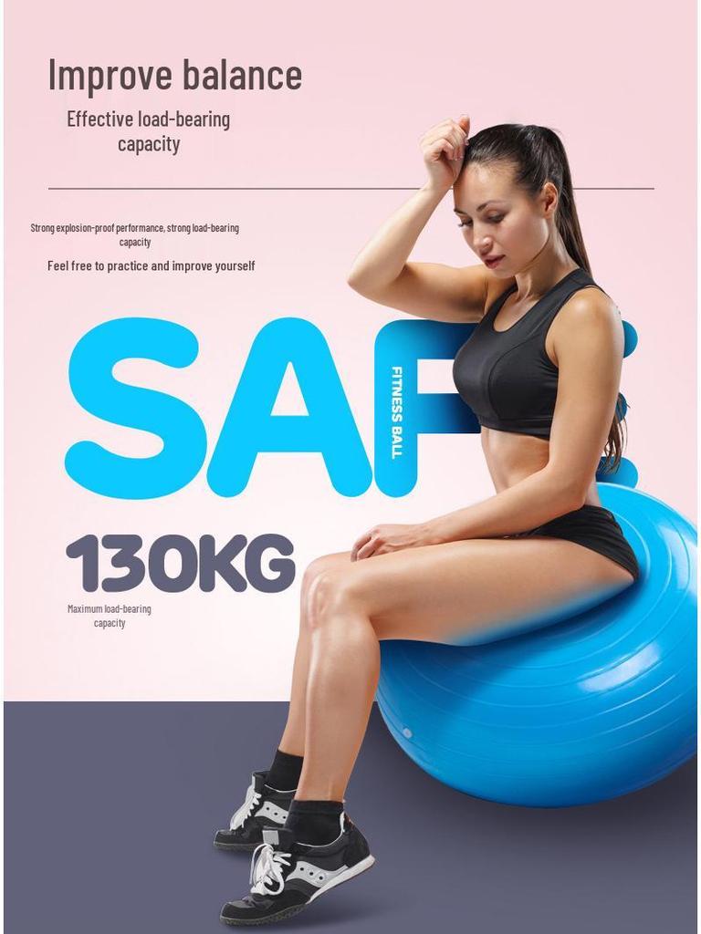 Stability Slimming Yoga Ball: Thickened PVC Explosion-Proof Inflatable Fitness Ball