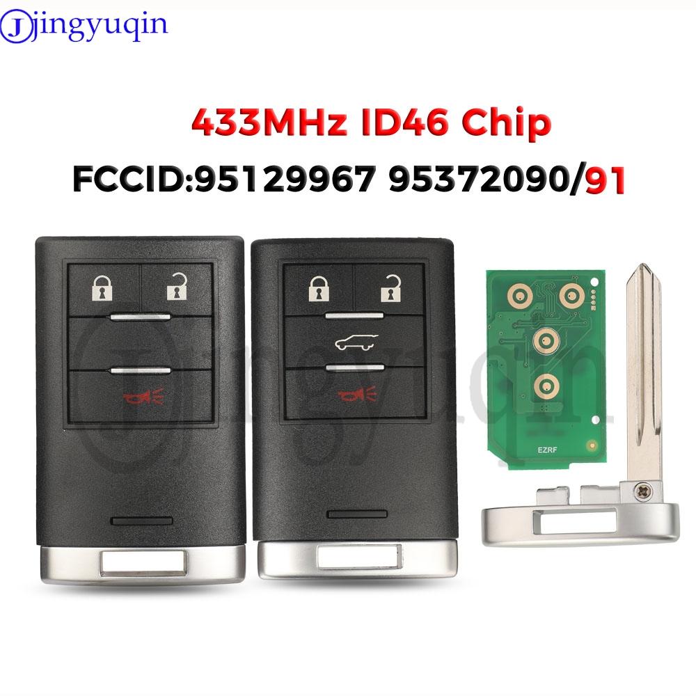 Jingyuqin 433MHz ID46 95129967 95372090 Keyless Smart Remote Car Key For Chevrolet Holden GM Captiva 2014-2018 Auto Fob Contol