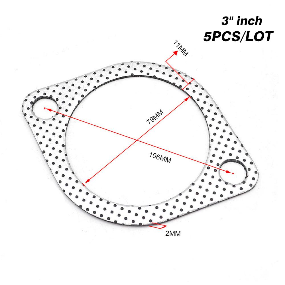 car Exhaust Gasket Flange 5pcs/Lot 2.25/2.5/2.75/3 inch Car Exhaust joints Engine Gasket/ Universal junta escape
