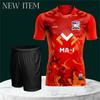 THAILANDIA Maglia da Allenamento Calcio Nazionale Stampa CHEER Asciugatura Rapida Camicia Collo alla Coreana Manica Corta Divisa Logo Elefante Sport