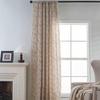 Polyester Cotton Printed Fringe Curtains Semi-Blackout Windows Curtains With Tassels Cotton Linen Curtains Panels For Bedroom