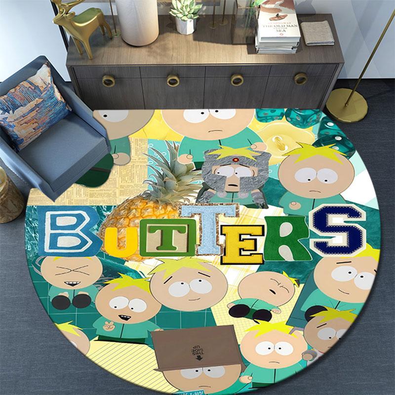 Butters Stotch Pattern Round rug,Carpet Rug for Living Room Bedroom Playroom ,Non-slip Floor Mat,Holiday Gifts and Birthday Gifts.